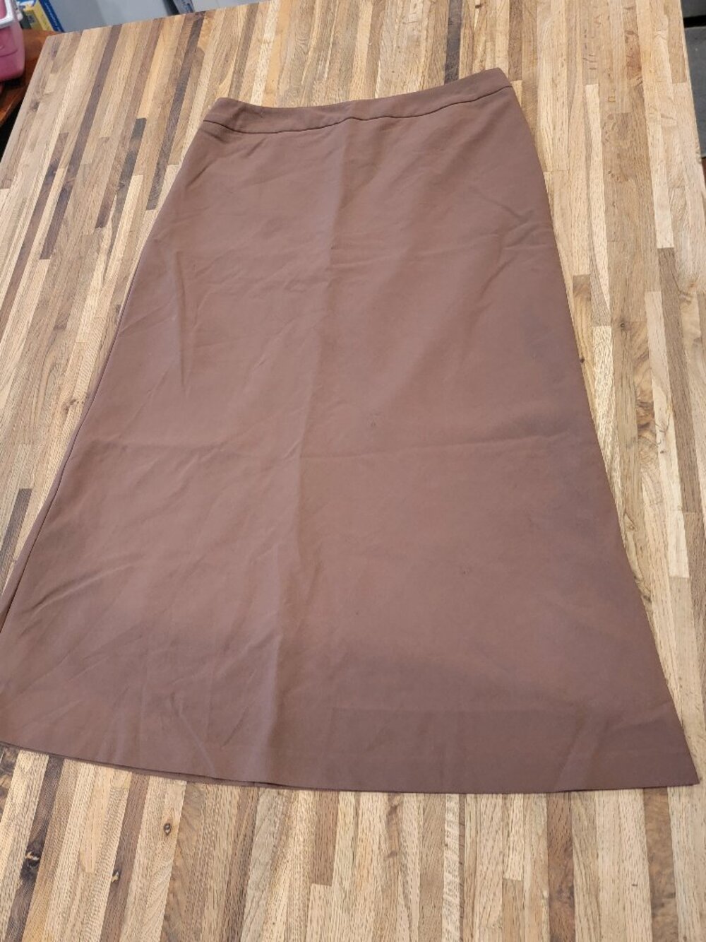 Kasper Brown A Line Boot/Maxi Calf Length Skirt